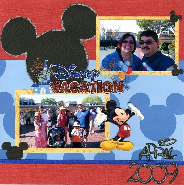 Disney Vacation Album Pages 2009