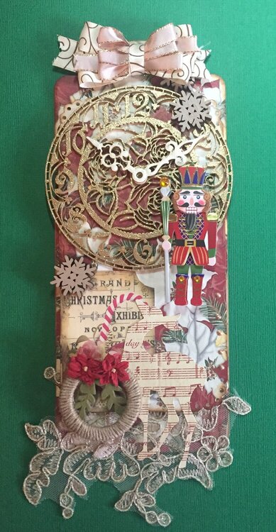 Christmas Clock Tag