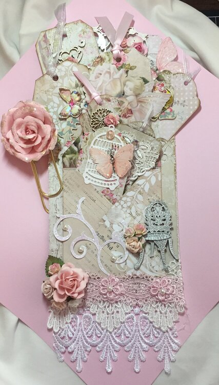 Shabby Loaded Tag for my Secret Sister