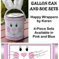 Bunny Face Gallon Can & Candy Bar Wrappers