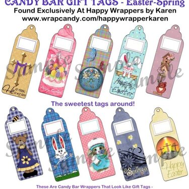 Candy Wrappers - Look Like Gift Tags