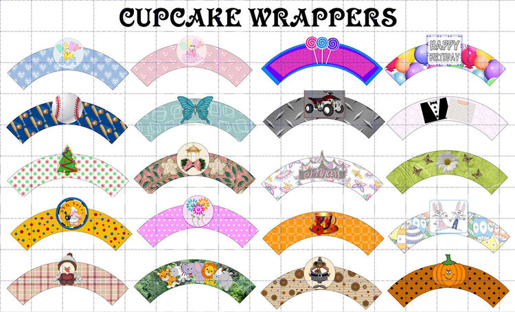 Cupcake Wrappers Mega Set