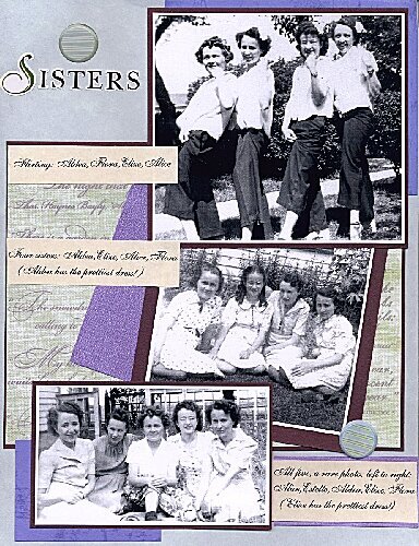 Sisters ~ my Aunts