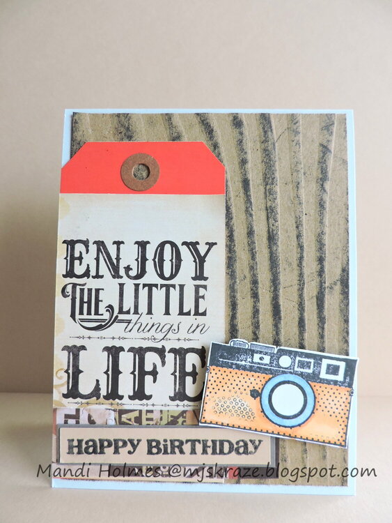 Enjoy the Little in Life Happy Birthday card