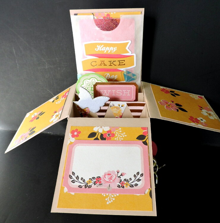 Happy Cake Day Explosion Pop-up Card