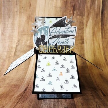 Adventure Birthday Box Pop-up Card