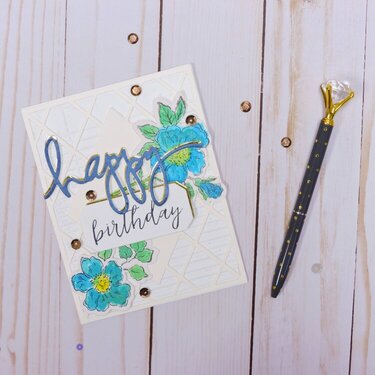Floral Birthday Card 