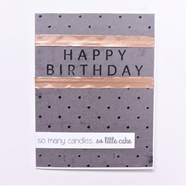 Embossed Polka Dot Birthday Card