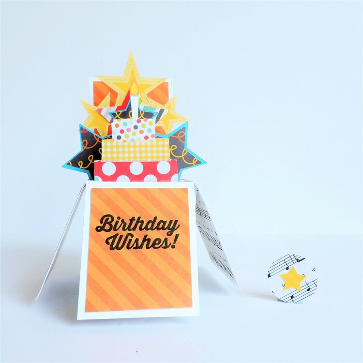 Birthday Wishes Explosion Box Card