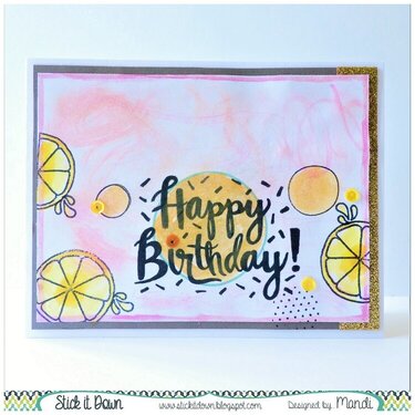 Citrus Happy Birthday Card