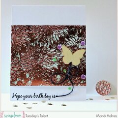 Hope Your Birthday is.. Card with Matching Envelope Seal