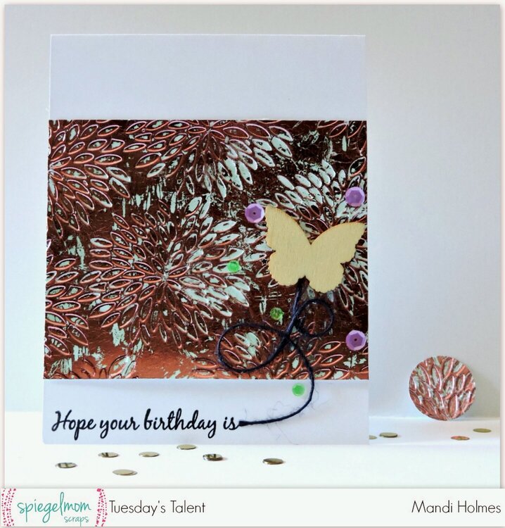 Hope Your Birthday is.. Card with Matching Envelope Seal