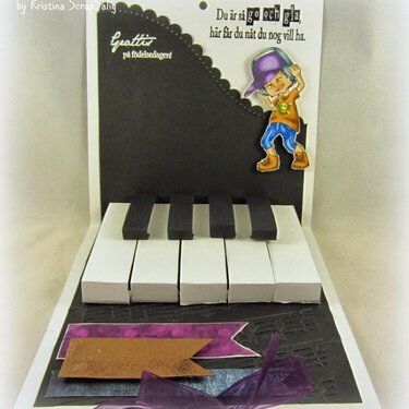 Piano popup card