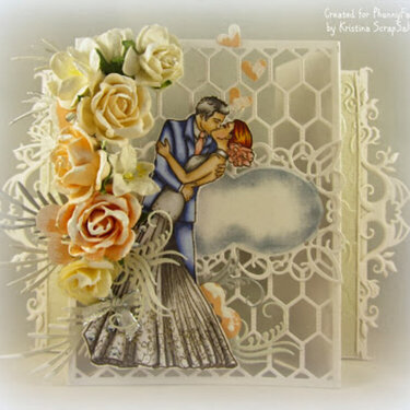 Wedding with lattice window