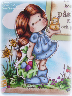 Easter card with Tilda