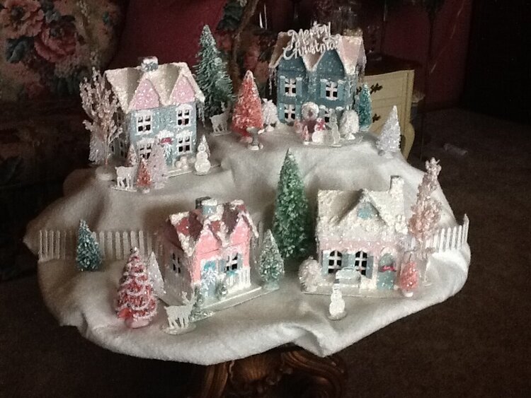 Christmas Glitter Village