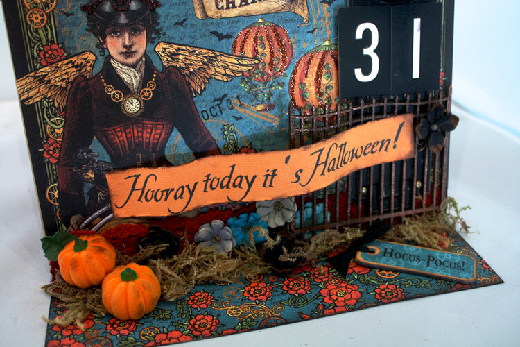 Graphic 45 Steampunk Spells Halloween Countdown Flip Calendar