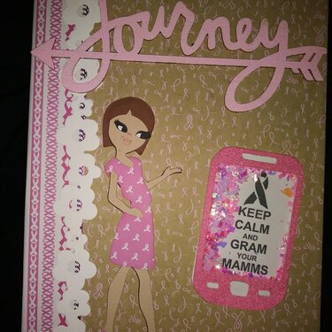 Pink journey scrapbook