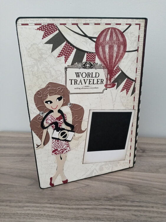 World traveler scrapbook folio