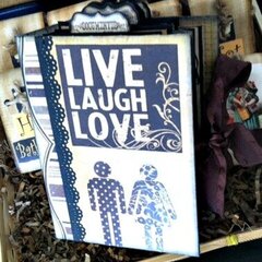 Live Love Laugh scrapbook