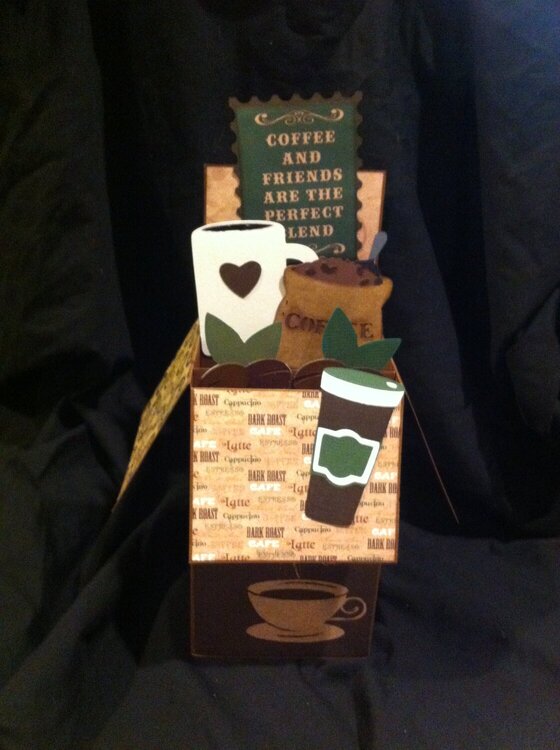 Coffee pop up card