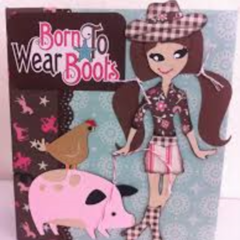 Born to wear boots scrapbook