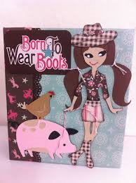 Born to wear boots scrapbook