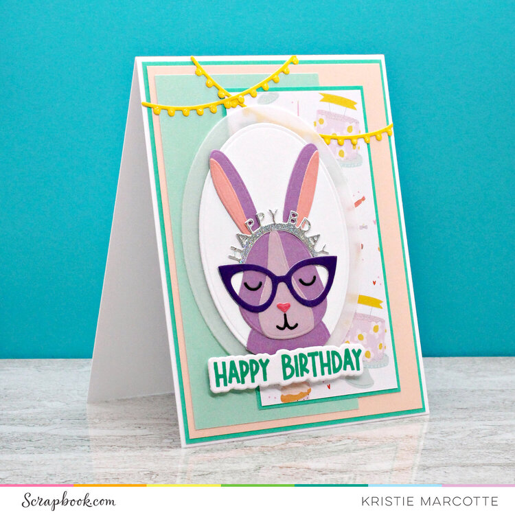 Birthday Rabbit with Glasses