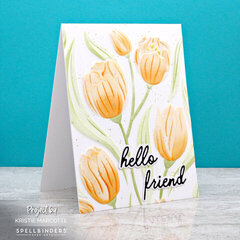 Spellbinders - Tulip Garden Embossing Folder with Stencils