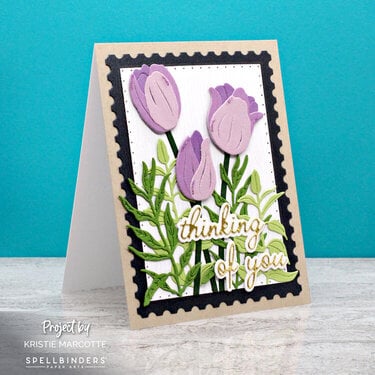 Spellbinders - Purple Tulips