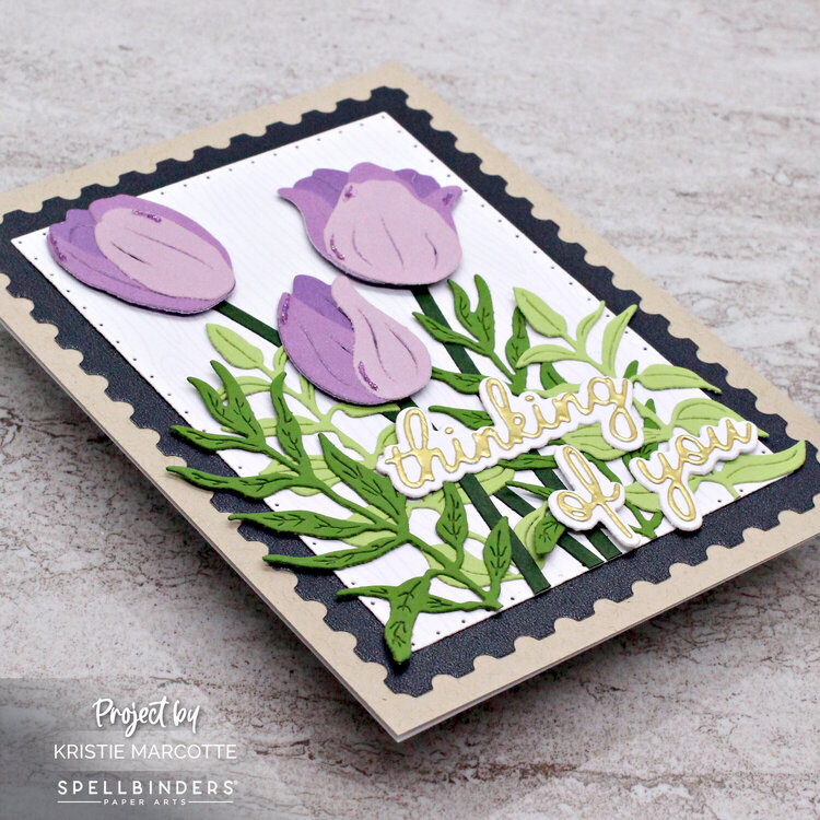 Spellbinders - Purple Tulips