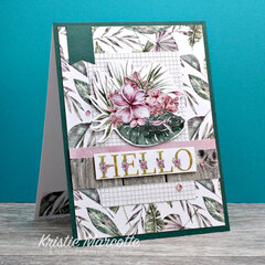 Paper Rose - Summer Hello card
