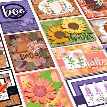 Honey Bee Stamps | Halloween Harvest | 33 cards from one 6x6 paper pad