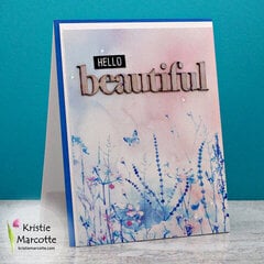 Hello Beautiful handmade card