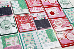 40 cards from Scrapbook.com Peppermint collection