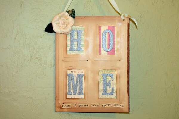 Vintage HOME wall hanging