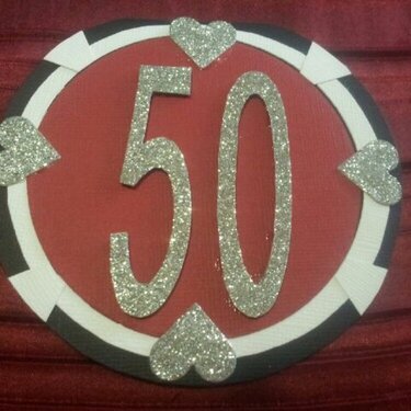 50th Birthday Poker Chip