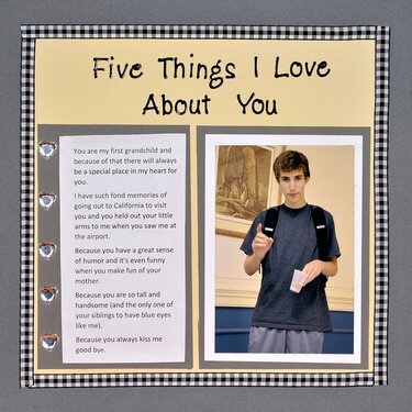 Five Things I Love About You