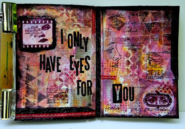 Art Journaling - Only Have Eyes for You