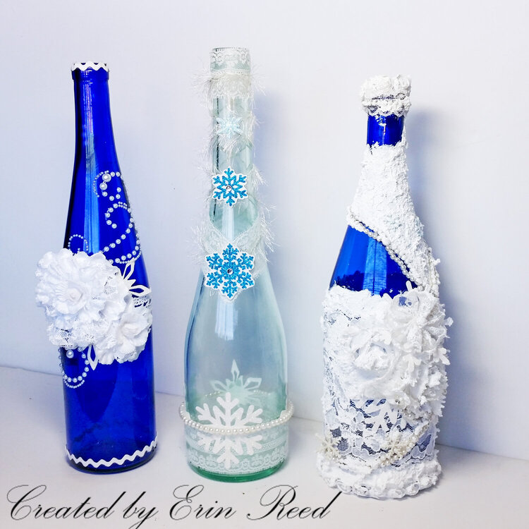 Winter Deco Bottles