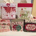 Christmas tissue covers