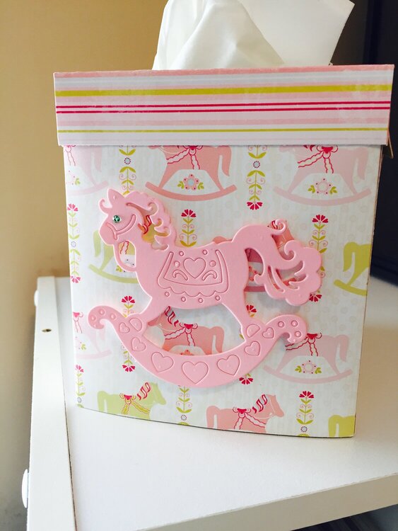 Baby Girl Tissue Box