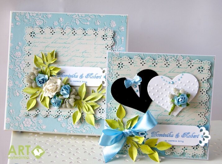 Wedding card with matching box