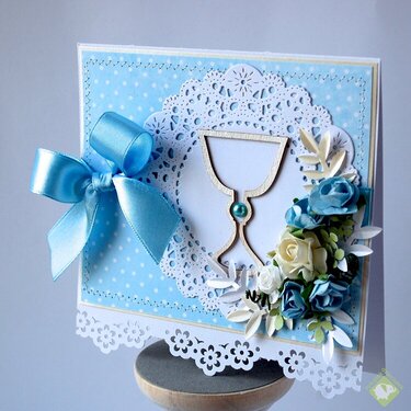 Set of First Communion cards - blue