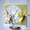 Set of First Communion cards - beige and green