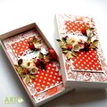 Flames of love - wedding card with matching box