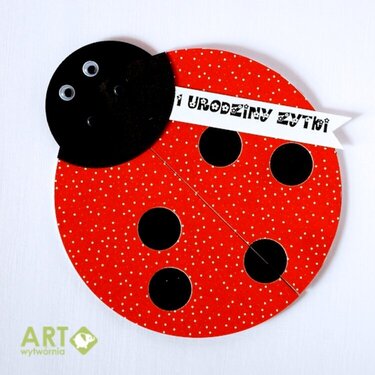 Ladybug birthday card