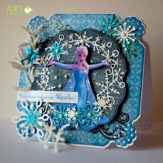 Birthday card with Elsa (&quot;Frozen&quot;)