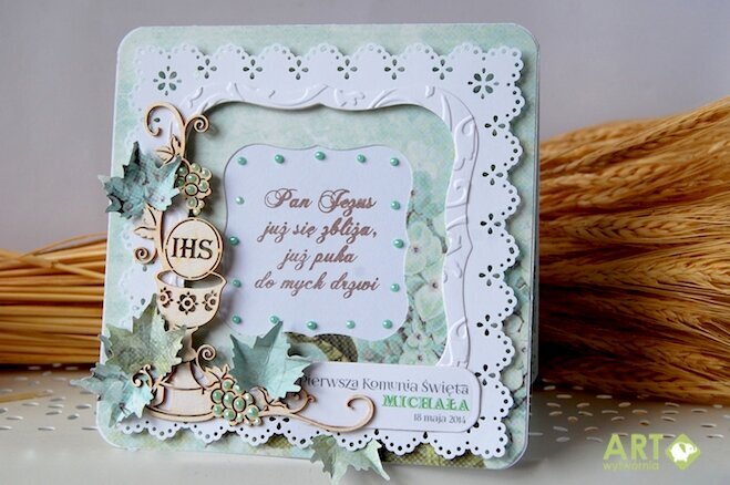 First communion card in mint