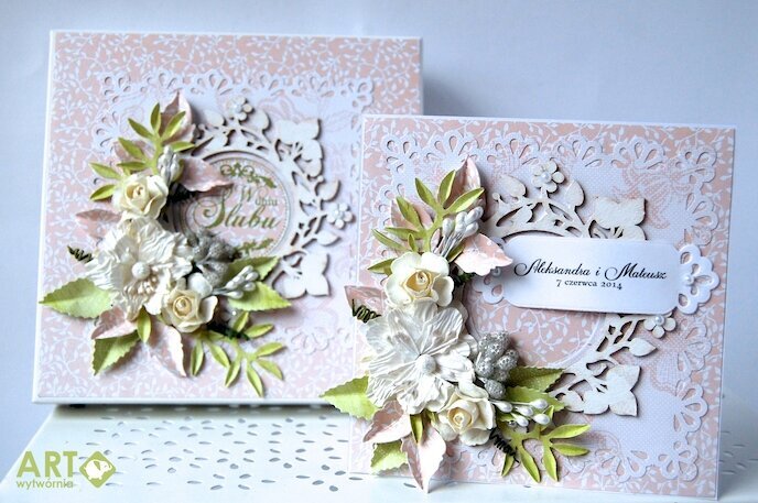 On your wedding day- a card with matching box